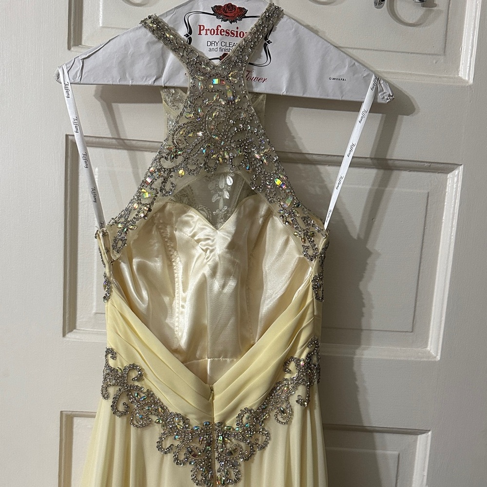 Tiffany Designs Prom Gown with Silver Embellishments Accents - Picture 12 of 16